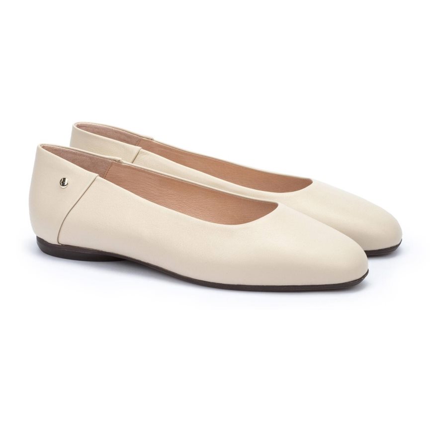 Women's Pikolinos ALMERIA Ballet Flats Beige | NZ W83Q7A9